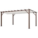 Paragon Outdoor - Pergola Florenz 1116 | Aluminijska pergola | Tamnosmeđa/Bijela - BRANDED IN THE USA | shoptok.hr