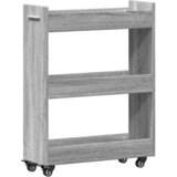Furnova Omarica s kolesi siva sonoma 60x22x79 cm inženirski les, (21956120) | Shoptok.si