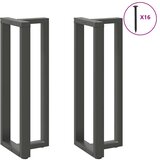  Noge za barski stol T-oblika 2 kom antracit 40x35x(110-111) cm čelik | shoptok.hr
