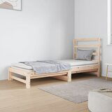 The Living Store Izvlečna dnevna postelja 2x(90x190) cm trdna borovina - Dnevna Postelja, (21508674) Cene