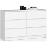 AKORD KOMODA K120 6SZ CLP BELE, (21703274) Cene