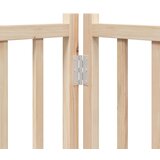  Vrata za pse s vratima sklopiva 4 panela 320cm masivna jelovina | shoptok.hr