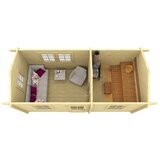 Male kuće Sauna kućica Pihasauna PIHA-TUURI 13 257 × 555 cm – bez završnog krovnog pokrova | shoptok.hr
