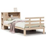  Krevet s regalom za knjige bez madraca 100x200 cm borovina | shoptok.hr