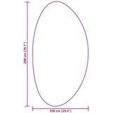  Tepisi Crni Poliester 100 x 200 cm Neklizeći | shoptok.hr
