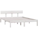 Okvir za krevet masivno drvo bijeli 120x190 cm mali bračni | shoptok.hr