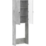  Kabinetska WC ALKMAAR Betonska siva 66 x 25,5 x 190 cm | shoptok.hr