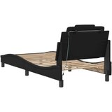  Okvir kreveta s LED svjetlima crni 90 x 190 cm od umjetne kože | shoptok.hr