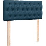 Box spring krevet s madracem plavi 90x190 cm baršunasti | shoptok.hr