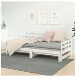  Dnevni ležaj na izvlačenje 2 x (80 x 200) cm bijeli od borovine | shoptok.hr