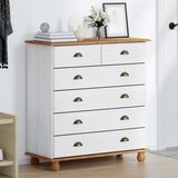  Komoda ASKIM Bijelo 91 x 40 x 95,5 cm Čvrsto borovo drvo | shoptok.hr