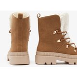 Resti Women's insulated trapper boots with sheepskin in camel Lery Walk | Shoptok.si