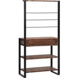  Kuhinjski stalak višebojni 80x40x160 cm čvrsto drvo reciklirano | shoptok.hr