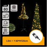 Aigostar LED spoljašnje božićno drvo 80xLED/230V 1,2m IP44 zeleno toplo belo Cene