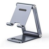 Ugreen Trdno, kovinsko, aluminijasto, sivo zložljivo stojalo za tablico za telefon, (21831492) Cene