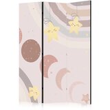  Paravan - Joyful Sky - Yellow Cheerful Stars with a Rainbow Against the Phases of the Moon - in the Sky Colored Light Beige 135x | shoptok.hr