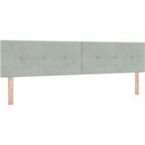 vidaXL Box Spring Postelja z Mattresom Svetlo Siva 200x200 cm Žamet | Shoptok.si