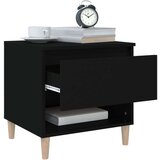 vidaXL Noćni ormarići 2 kom crni 50 x 46 x 50 cm od konstruiranog drva | shoptok.hr