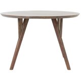 Light & Living Rjava okrogla jedilna miza z mizno ploščo iz akacije ø 120 cm Quenza – | Shoptok.si