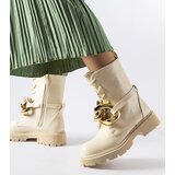 Gemre Beige boots with chain Galar | Shoptok.si