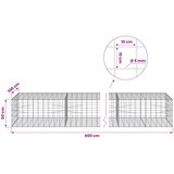  Gabion s žicom debljine 5 mm i mrežom 10x10 cm 600x100x50 cm Slike
