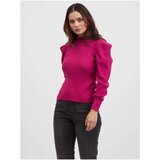 Vila Pink sweater with stand-up collar Visygga - Women | Shoptok.si