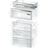 Siemens KG49NAXCF iQ500 Stojalo za 203 x hladilnik-zamrzovalnik 70 cm Crna Home prekrita jeklo, Connect | Shoptok.si