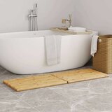 vidaXL Kopalniška podloga 2 kosa 70x50 cm bambus | Shoptok.si