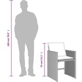  11-dijelni vrtni blagovaonski set s jastucima svijetlosivi | shoptok.hr