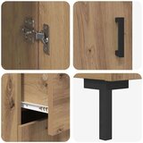  Visok predalnik 2 pcs Umetni hrast 69,5 x 34 x 180 cm, (5000107930) | Shoptok.si
