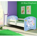  Otroška postelja ACMA z motivom, stranska bela 180x80 cm 26 Blue Elephant | Shoptok.si