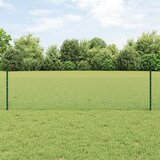 vidaXL Ograja stebri 11 kos U-kanal zelena 60 cm jeklo, Šesterokotna ograja zelena 0,5x100 m jeklo Cene