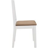  276409 5 Piece Dining Set MDF White (247625+247635) | shoptok.hr