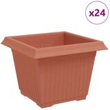  Kvadratna saksija za cvijeće 24 pcs Crvena cigla - Crvena cigla 33 x 33 x 26 cm 24 | shoptok.hr