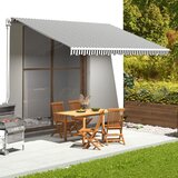  Zamjenska tkanina za tendu antracit-bijela 4,5 x 3 m | shoptok.hr