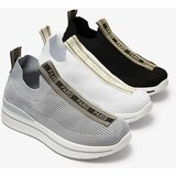 Resti Women's slip-on sports shoes with lettering in gray Cerppa- Footwear | shoptok.hr