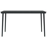  7-dijelni vrtni blagovaonski set crni | shoptok.hr