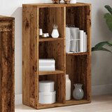 vidaXL Knjižna omara starinski les 66x30x130 cm inženirski les | Shoptok.si