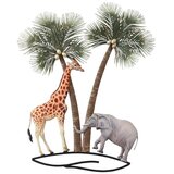 Signes Grimalt Kipci in figurice Stenski Okras V Obliki Slona In Žirafe Zelena | Shoptok.si