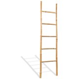vidaXL Držač za Ručnike s 5 Prečki od Bambusa 150 cm Cijene