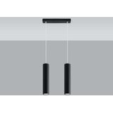  Sollux SL.0328 - Luster na sajli LAGOS 2 2xGU10/10W/230V crna | Eponuda.com