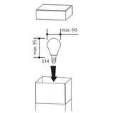  Spoljašnja lampa GARD 1xE14/60W/230V IP44 | Eponuda.com