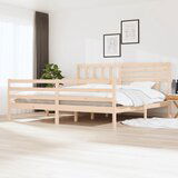 Maison Chic Posteljni okvir - Dvoposteljna postelja - Zakonska postelja iz trdnega lesa 200x200 cm-J5176, (21767103) | Shoptok.si