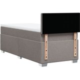  Krevet s oprugama i madracem smeđesivi 100 x 200 cm od tkanine | shoptok.hr
