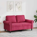  Dvosjed crvena boja vina 120 cm bar&amp;scaron;unasti Slike