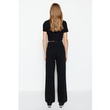 Trendyol Black Ripped Detailed High Waist 90's Wide Leg Jeans | Shoptok.si
