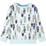 vidaXL Otroški pulover nežno modra melange 128 | Shoptok.si