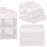 springos Škatlica za nakit in organizator kozmetike dimenzij 34x30x25cm s predelki, mlečne barve., (21631826) Cene