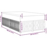 vidaXL Krevet s oprugama i madracem svjetlosivi 120x190 cm od tkanine | shoptok.hr