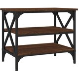  Stranska mizica rjav hrast 55x38x45 cm inženirski les, (20714451) | Shoptok.si